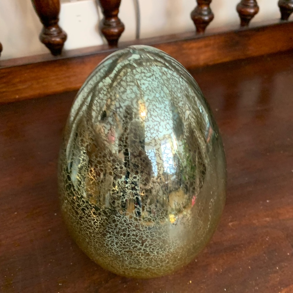Pier 1 Glitter String Lit Mercury Egg